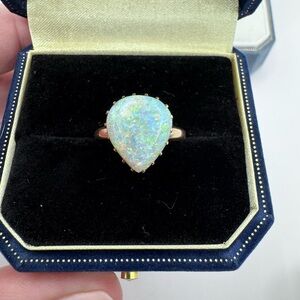 10k gold opal ring vintage